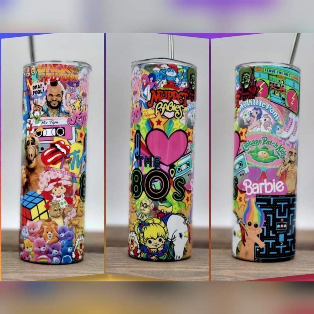 I love the 80s metal tumbler